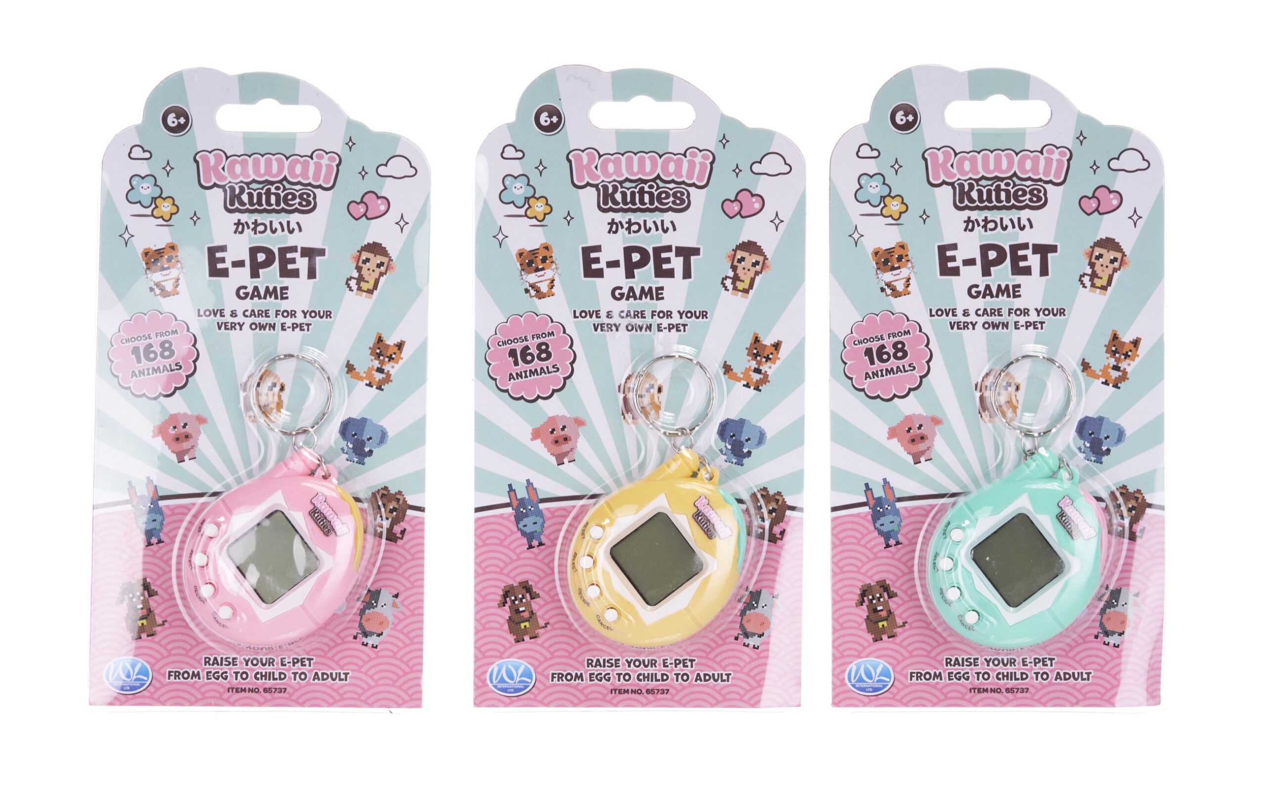 KAWAII Tamagotchi (scelta fra 168 animali) 3ass…x144